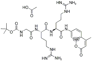 BOC-GLY-ARG-ARG-AMC ACETATE SALT Struktur