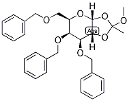 3,4,6-TRI-O-BENZYL-A-D-GALACTOPYRANOSE 1,2-(METHYL ORTHOACETATE) Struktur