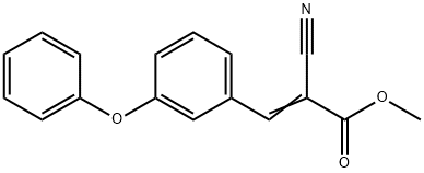 METHYL 2-NITRILO-3-(3-PHENOXYPHENYL)PROP-2-ENOATE Struktur