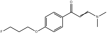 (E)-3-(DIMETHYLAMINO)-1-[4-(3-FLUOROPROPOXY)PHENYL]-2-PROPEN-1-ONE Struktur