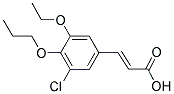 (2E)-3-(3-CHLORO-5-ETHOXY-4-PROPOXYPHENYL)ACRYLIC ACID Struktur