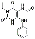 6-ANILINO-3-ETHYL-2,4-DIOXO-1,2,3,4-TETRAHYDRO-5-PYRIMIDINYLFORMAMIDE Struktur