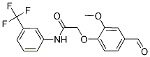 2-(4-FORMYL-2-METHOXY-PHENOXY)-N-(3-TRIFLUOROMETHYL-PHENYL)-ACETAMIDE Struktur