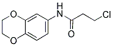 3-CHLORO-N-(2,3-DIHYDRO-1,4-BENZODIOXIN-6-YL)PROPANAMIDE Struktur