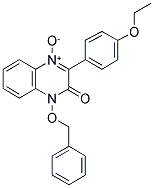 4-(BENZYLOXY)-2-(4-ETHOXYPHENYL)-3-OXO-3,4-DIHYDROQUINOXALIN-1-IUM-1-OLATE Struktur