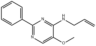 N-ALLYL-5-METHOXY-2-PHENYL-4-PYRIMIDINAMINE Struktur