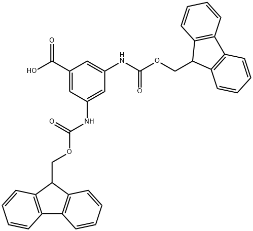 DI-FMOC-3,5-DIAMINOBENZOIC ACID Struktur