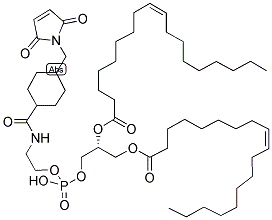 1,2-DIOLEOYL-SN-GLYCERO-3-PHOSPHOETHANOLAMINE-N-[4-(P-MALEIMIDOMETHYL)CYCLOHEXANE-CARBOXYLATE] Struktur