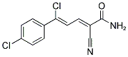 5-CHLORO-5-(4-CHLOROPHENYL)-2-CYANOPENTA-2,4-DIENAMIDE Struktur