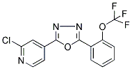 2-CHLORO-4-(5-[2-(TRIFLUOROMETHOXY)PHENYL]-1,3,4-OXADIAZOL-2-YL)PYRIDINE Struktur