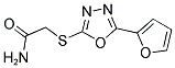 2-([5-(2-FURYL)-1,3,4-OXADIAZOL-2-YL]SULFANYL)ACETAMIDE Struktur