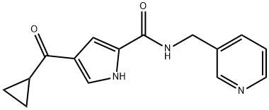 4-(CYCLOPROPYLCARBONYL)-N-(3-PYRIDINYLMETHYL)-1H-PYRROLE-2-CARBOXAMIDE Struktur