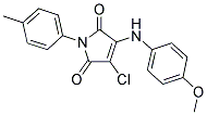 3-CHLORO-4-[(4-METHOXYPHENYL)AMINO]-1-(4-METHYLPHENYL)-1H-PYRROLE-2,5-DIONE Struktur