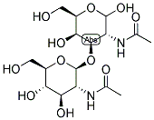 2-ACETAMIDO-2-DEOXY-3-O-(B-D-2-ACETAMIDO-2-DEOXYGLUCOPYRANOSYL)-D-GALACTOPYRANOSE Struktur