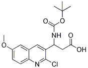 3-TERT-BUTOXYCARBONYLAMINO-3-(2-CHLORO-6-METHOXY-QUINOLIN-3-YL)-PROPIONIC ACID Struktur