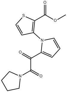 METHYL 3-(2-[2-OXO-2-(1-PYRROLIDINYL)ACETYL]-1H-PYRROL-1-YL)-2-THIOPHENECARBOXYLATE Struktur