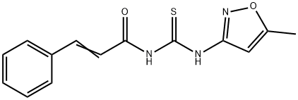 N-(((5-METHYLISOXAZOL-3-YL)AMINO)THIOXOMETHYL)-3-PHENYLPROP-2-ENAMIDE Structure