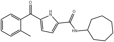 N-CYCLOHEPTYL-5-(2-METHYLBENZOYL)-1H-PYRROLE-2-CARBOXAMIDE Struktur