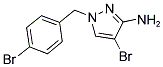 4-BROMO-1-(4-BROMO-BENZYL)-1 H-PYRAZOL-3-YLAMINE Struktur