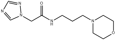 N-(3-MORPHOLINOPROPYL)-2-(1H-1,2,4-TRIAZOL-1-YL)ACETAMIDE Struktur