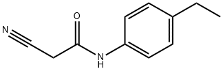 2-CYANO-N-(4-ETHYL-PHENYL)-ACETAMIDE Struktur