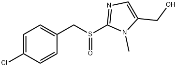 (2-[(4-CHLOROBENZYL)SULFINYL]-1-METHYL-1H-IMIDAZOL-5-YL)METHANOL Struktur