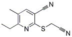 2-[(CYANOMETHYL)SULFANYL]-6-ETHYL-5-METHYLNICOTINONITRILE Struktur