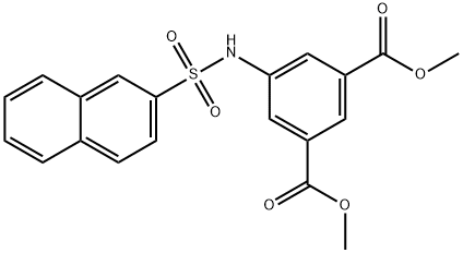 METHYL 5-(2-NAPHTHYLSULFONYL)AMINO-3-(METHOXYCARBONYL)BENZOATE Struktur