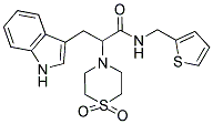 2-(1,1-DIOXO-1LAMBDA6,4-THIAZINAN-4-YL)-3-(1H-INDOL-3-YL)-N-(2-THIENYLMETHYL)PROPANAMIDE Struktur