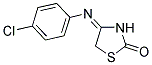 (4E)-4-[(4-CHLOROPHENYL)IMINO]-1,3-THIAZOLIDIN-2-ONE Struktur