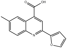 2-(2-FURYL)-6-METHYLQUINOLINE-4-CARBOXYLIC ACID Struktur