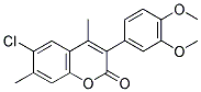 6-CHLORO-3(3',4'-DIMETHOXYPHENYL)-4,7-DIMETHYLCOUMARIN Struktur