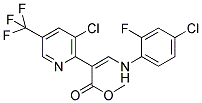 METHYL (Z)-3-(4-CHLORO-2-FLUOROANILINO)-2-[3-CHLORO-5-(TRIFLUOROMETHYL)-2-PYRIDINYL]-2-PROPENOATE Struktur