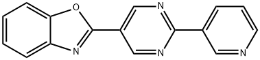 2-[2-(3-PYRIDINYL)-5-PYRIMIDINYL]-1,3-BENZOXAZOLE Struktur