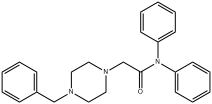 N,N-DIPHENYL-2-(4-BENZYLPIPERAZINYL)ETHANAMIDE Struktur