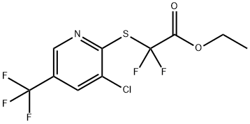 ETHYL 2-([3-CHLORO-5-(TRIFLUOROMETHYL)-2-PYRIDINYL]SULFANYL)-2,2-DIFLUOROACETATE Struktur