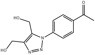 1-(4-[4,5-BIS(HYDROXYMETHYL)-1H-1,2,3-TRIAZOL-1-YL]PHENYL)-1-ETHANONE Struktur