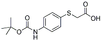 BOC-(4-AMINOPHENYLTHIO)ACETIC ACID Struktur