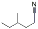 4-METHYLHEXANENITRILE Struktur