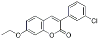 3(3'-CHLOROPHENYL)-7-ETHOXYCOUMARIN Struktur