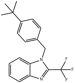 1-[4-(TERT-BUTYL)BENZYL]-2-(TRIFLUOROMETHYL)-1H-1,3-BENZIMIDAZOLE Struktur