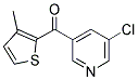 3-CHLORO-5-(3-METHYL-2-THENOYL)PYRIDINE Struktur