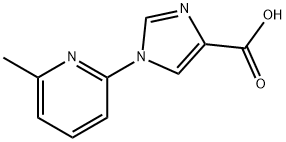 1-(6-METHYL-2-PYRIDINYL)-1H-IMIDAZOLE-4-CARBOXYLIC ACID Struktur