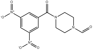 4-((3,5-DINITROPHENYL)CARBONYL)PIPERAZINECARBALDEHYDE Struktur