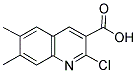 2-CHLORO-6,7-DIMETHYLQUINOLINE-3-CARBOXYLIC ACID Struktur