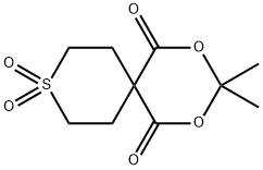 3,3-DIMETHYL-2,4-DIOXA-9LAMBDA6-THIASPIRO[5.5]UNDECANE-1,5,9,9-TETRAONE Struktur