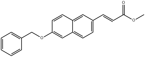 METHYL (E)-3-[6-(BENZYLOXY)-2-NAPHTHYL]-2-PROPENOATE Struktur