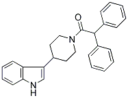 1-(2,2-DIPHENYL-1-OXOETHYL)-4-(1H-INDOL-3-YL)PIPERIDINE Struktur