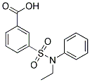 3-(ETHYL-PHENYL-SULFAMOYL)-BENZOIC ACID Struktur