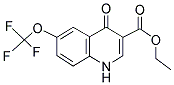 4-OXO-6-TRIFLUOROMETHOXY-1,4-DIHYDRO-QUINOLINE-3-CARBOXYLIC ACID ETHYL ESTER Struktur